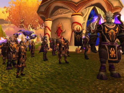 Soldiers - A group of defenders gather on the Isle of Quel'Danas.