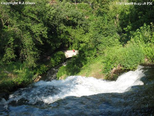 Top of the falls - From the top of the Minneahaha Falls