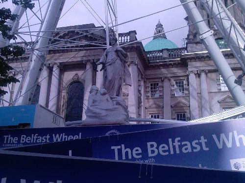 Titanic Memorial,Belfast - The Titanic was Built in Belfast,Northern Ireland,and this memorial statue stands in the Grounds of Belfast City Hall.