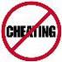 its exhausting - A red circle with the words 'Cheating' crossed out