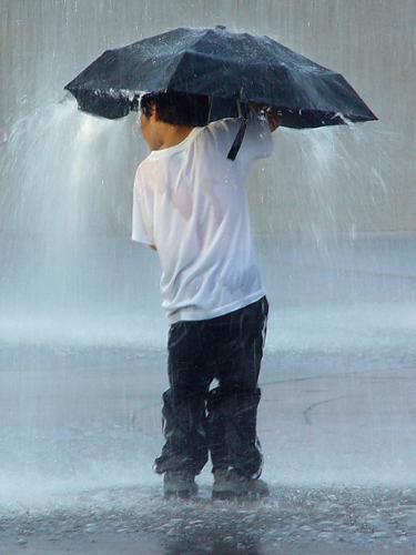 boy in the rain - nothing special,just a cute boy.