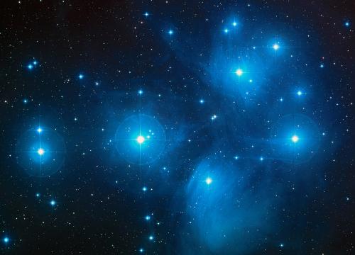 Blue Stars - Cluster of blue stars