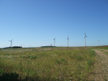 Alternative energy - Wind turbines that line the hills of the Buffalo Ridge
