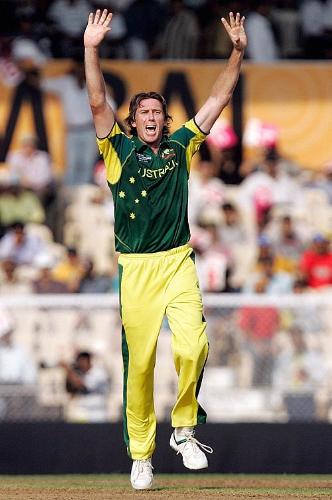 Glenn Mcgrath - Glenn Mcgrath celebrating