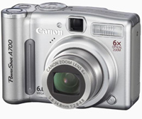 digital camera Canon A700 - digital camera model Canon A700