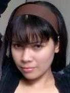 With bangs - With bangs. I kinda look fierce here. Haha.