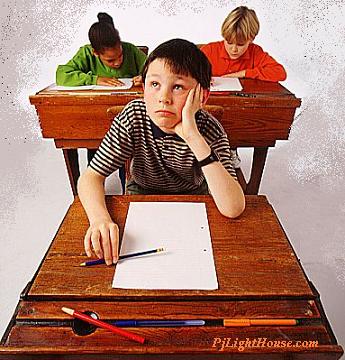 I hate exams!!!!! - a child giving exams!! with no training.