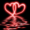 hearts - 2 hearts on the water