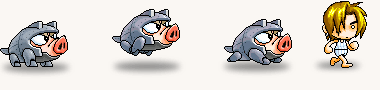Running with the hogs - Maple Story