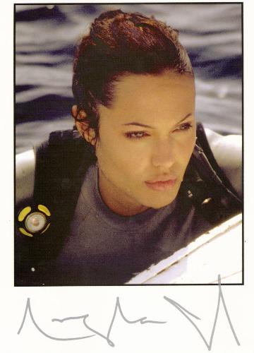 angelina jolie - autographed photo