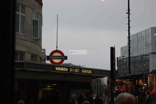 Station in London - Marked by the trademark Blue circle with red line,you can hardly miss a station in London