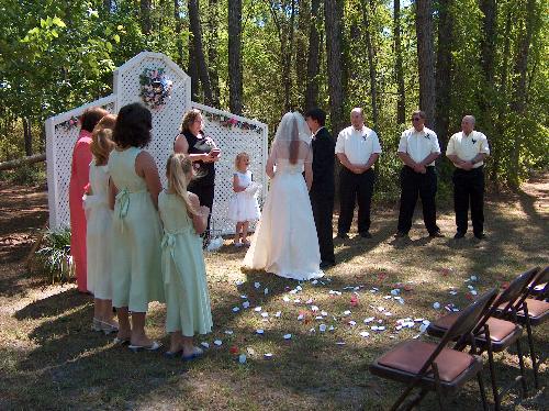 Out Side Wedding - This is a photo of my outside wedding.