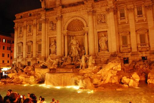 Trevi Fountain - You can view them all here if you are interested. http://www.mylot.com/w/discussions/1606974.aspx  The Trevi Fountain. And a shot that I managed to capture with clarity. A moment in time that is captured and craved in digital stone. Something precious that can be treasured. And relived again in time to come!