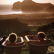 cialis commercial - two people in bathtubs outside. Why do they have them at the end of every ED med commercial?
