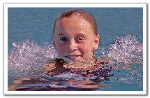 swims like a fish - This is a picture of a girl who loves the water. Just call her fish. She never wants to get out.