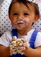 eat - child eating cake