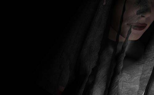 Dark Beauty - A vieled 3d woman.