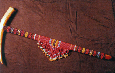 Beaded Native American Pipe I Did - image of beaded native american pipe I designed