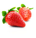 strawberries - photo of two delicious strawberries
