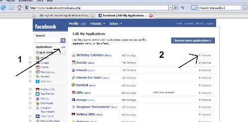 Remove Application - Facebook
