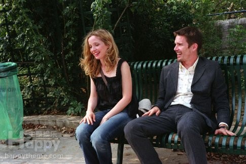 before sunset - When Jesse (Ethan Hawke) and Celine (Julie Delpy) met on a Eurail train, the connection between them was immediate and profound. The 14-hour relationship that followed, as the pair explored the spontaneous and unexpected in Vienna, ended on a train platform where they swore they'd meet