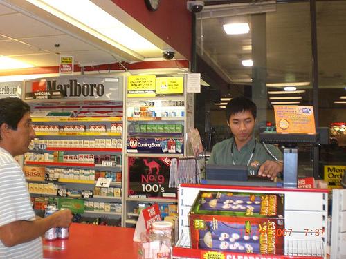 Supermarket Cashier - The one who collect the money
