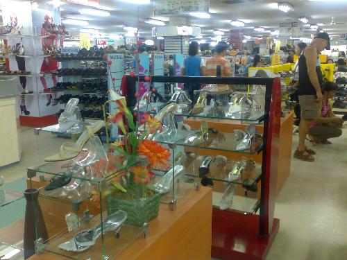 shopping - the ladies shoes section of the department store