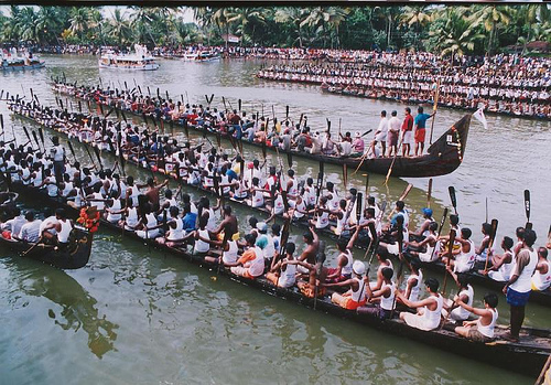 Kerala  - This is a picture of the boat race held in kerala.It will be with great fun here