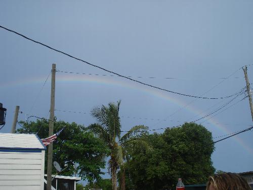 Rainbow on the 4th of july 2008 - This is the rainbow that i saw on the forth of july after it had rained :)