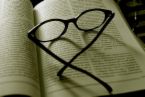 Eye Glasses is what you need when reading book - I saw people used eyeglasses when they read books maybe some problem with their eyes..