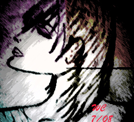 face - Yet another doodle. There is no symbolic meaning behind this one.