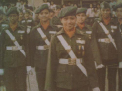 friends - friends from high school. we're an officer then, we get along well. we enjoyed being an officer. its fun and we're very popular.