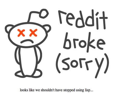 reddit - Image displayed when reddit breaks down.
