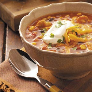 Mexican Soup - Photo from recipe found on TasteofHome.com - one can't appreciate the ingredients nearly as well as with a photo of the results!