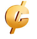 'cents' sign - illustration of the cents sign