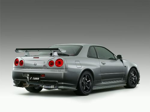 Nissan Skyline GT-R R34 - Back view of Nissan Skyling GT-R