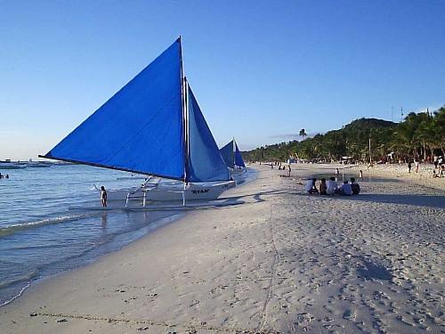 Boracay - Boracay is shaped like a dumb-bell, it is 7 kilometers long and the narrowest spot is nearly 1 kilometer wide. Land area is approximately 1, is part of the minucipality of Malay in the province of Aklan, which is located in Panay, one of a cluster of island that constitute the central section of the Philippine archipelago.