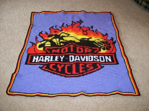 harley davidson crochet afghan patterns