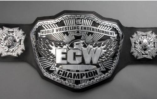 New ECW Title - The new design of the ECW Title with laming phoenix bird and wwe logos.