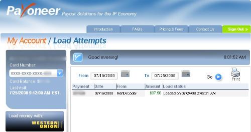 My last RAC Payment - This is for my thread : (let's create a paying sites list to earn more!)