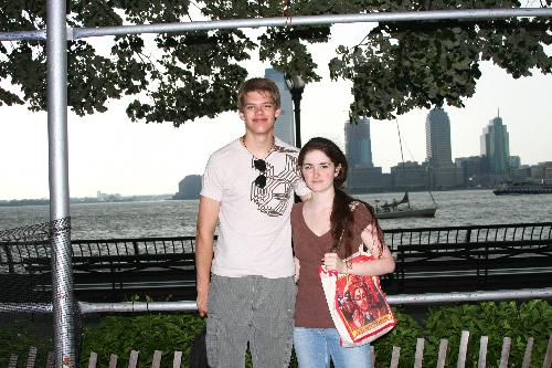 In NYC with my e-swede - It was rainy and we were sweaty haha