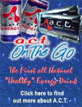 ACT Energy - the world's first healthy energy drin - This is one of the products I distribute through my business.