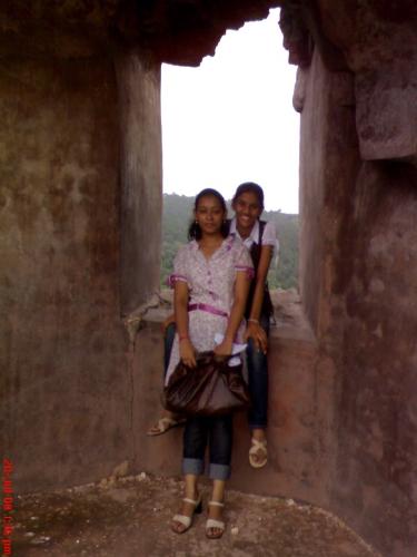 at a fort  - tourist place