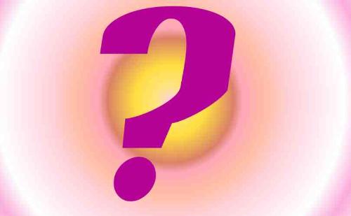 The Question - A lonely question mark.