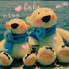 cute -  Small teddy bear brought me sweet time .
