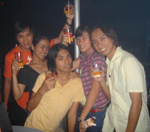 RH team - my friends and I... these are the same set of people that I go out... My real friends..