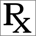 Rx - the prescription symbol - The symbol 'Rx' meaning 'prescription' is a transliteration of a symbol resembling a capital R with a cross on the diagonal (?).  There are various theories about the origin of this symbol - some note its similarity to the Eye of Horus[2], others to the ancient symbol for Jupiter, both gods whose protection may have been sought in medical contexts. Alternatively, it may be intended as an abbreviation of the Latin 'recipe'[citation needed], the imperative form of 'recipere', 'to take'[2], and it is quite possible that more than one of these factors influenced its form. Literally, 'Recipe' means simply 'Take....' and when a medical practitioner writes a prescription beginning with 'Rx', he or she is completing the command. This was probably originally directed at the pharmacist who needed to take a certain amount of each ingredient to compound the medicine, rather than at the patient who must 'take' the medicine, in the sense of consuming it.  The word 'prescription' can be decomposed into 'pre' and 'script' and literally means, 'to write before' a drug can be prepared. Those within the industry will often call prescriptions simply 'scripts'.