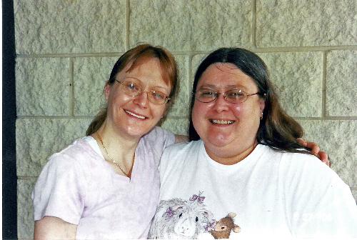 My sis Sharon and I - photo of my sis and I