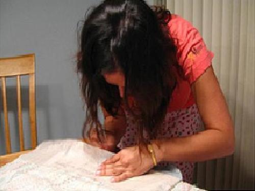 my first time to sew - sewing by my hand