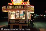 food stand at a fair - funnel cakes and lemonade! Step right up!